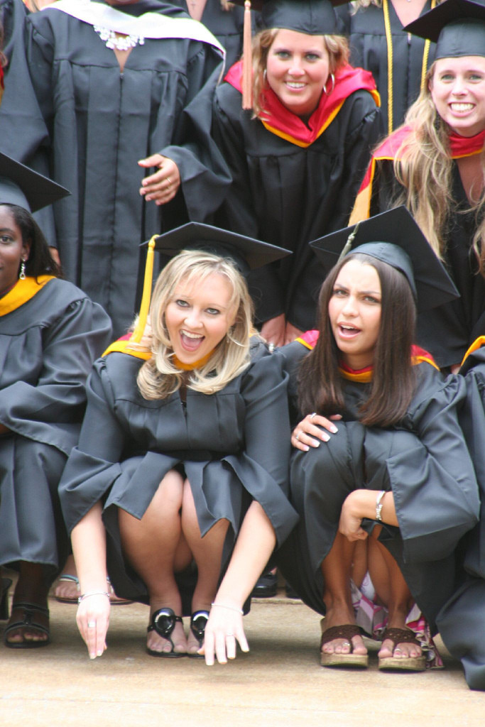 Graduation Flashing Upskirt - A little slip on her graduation day - Naked Girls Blog